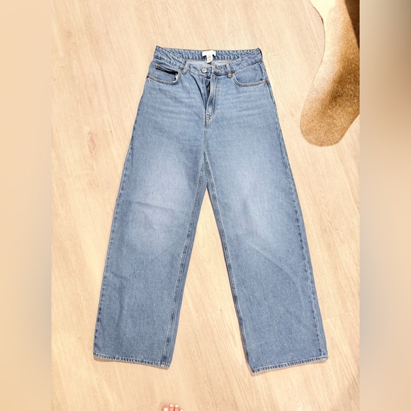 H&M Denim - H&M Light Blue wide denim jeans